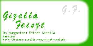 gizella feiszt business card